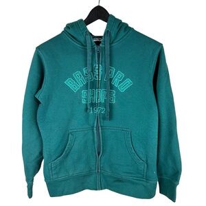 Women’s Y2K Bass Pro Shops Green Center Logo Full ZIP Hoodie Size S
